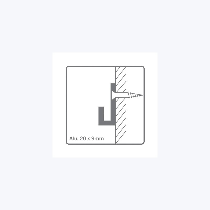 Cimaise - Rail J-Rail 200cm