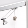 Cimaises Multirail Eclairage - Rail de 200cm (fixation incl.)